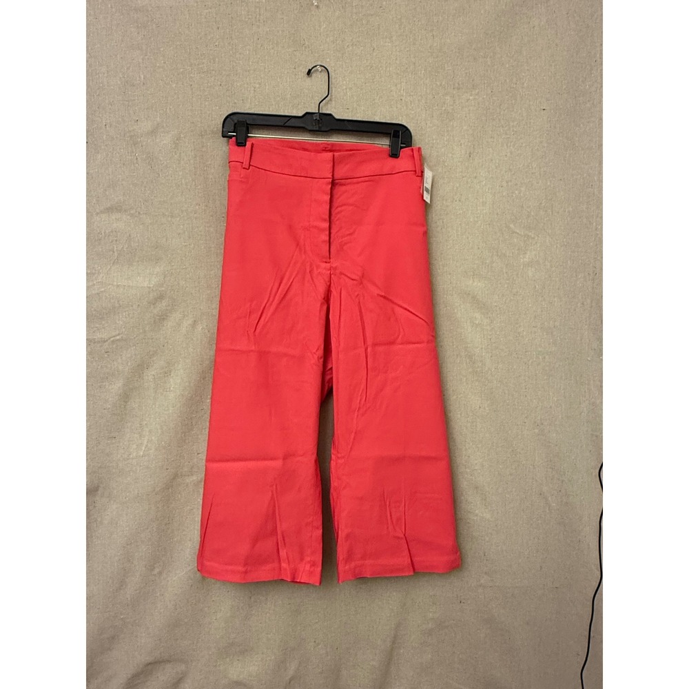 Lane Bryant Coral Pink Crop Capri Pants Plus Size 26 Rayon Blend Stretch